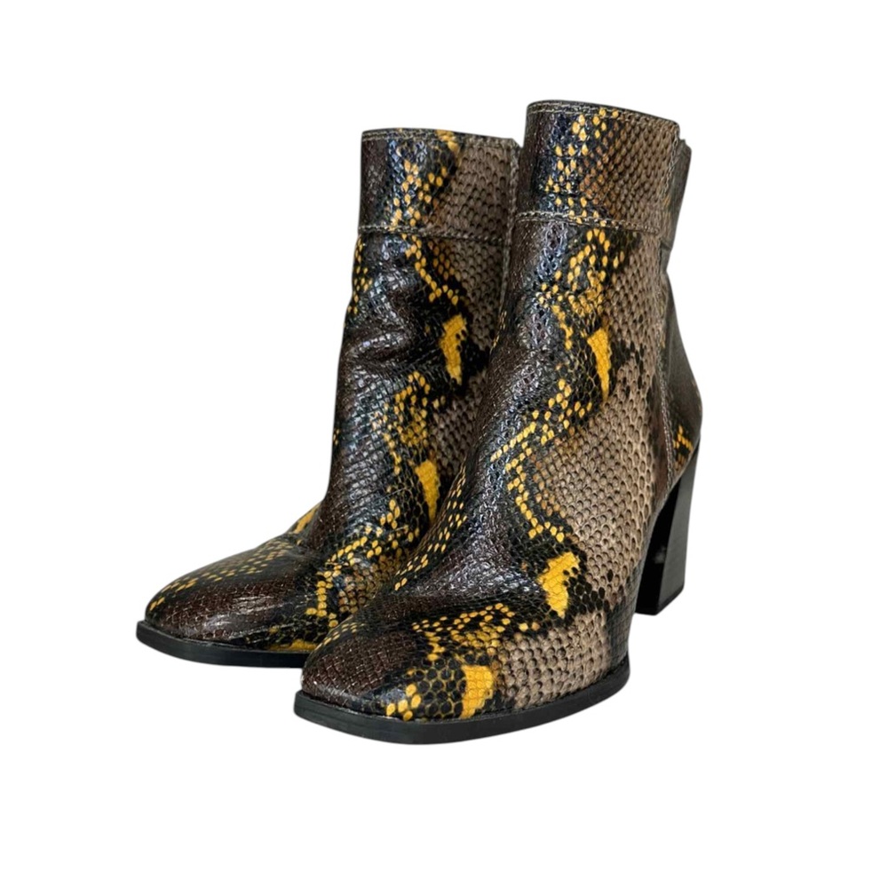 Franco Sarto Generous Python Booties Size 7.5 - image 2